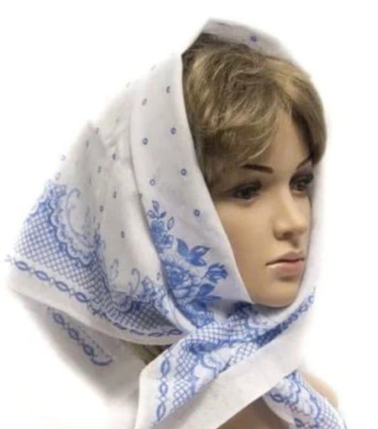 Платок на голову х/б 80 х 80 см.