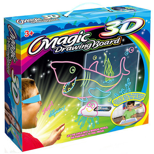 Магическая доска для 3D рисования со светом