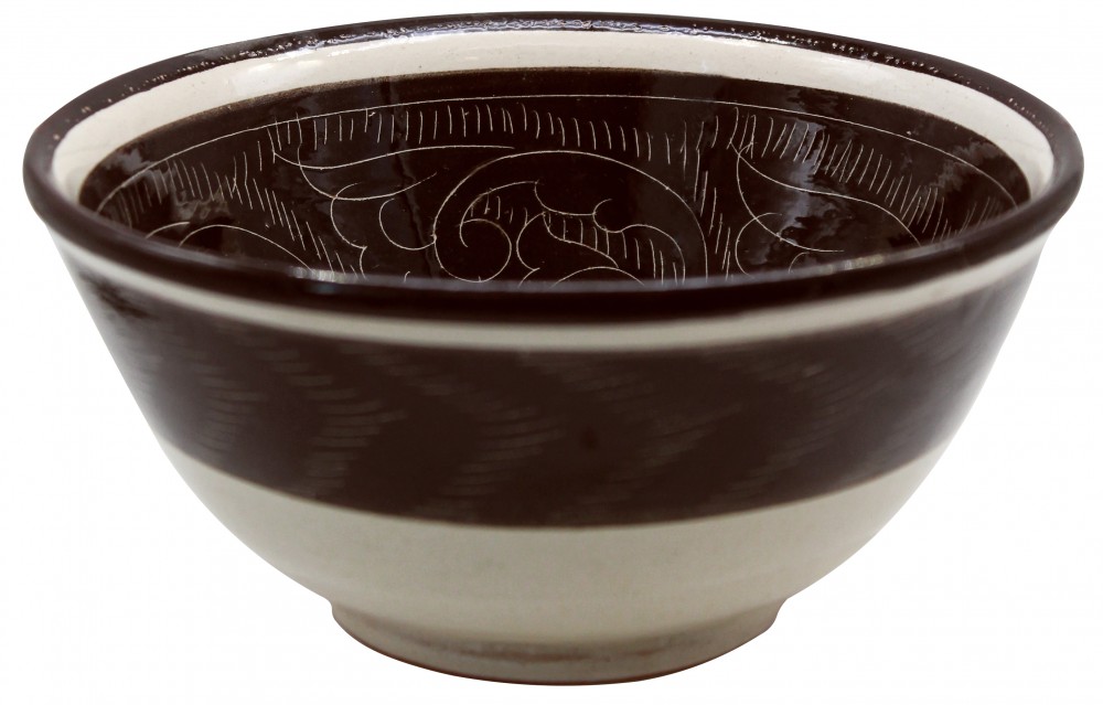 Косушка "Коричневый орнамент" 15.5 см.